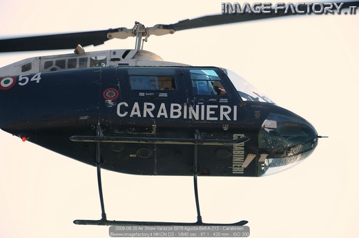2008-09-20 Air Show Varazze 0076 Agusta-Bell A-212 - Carabinieri